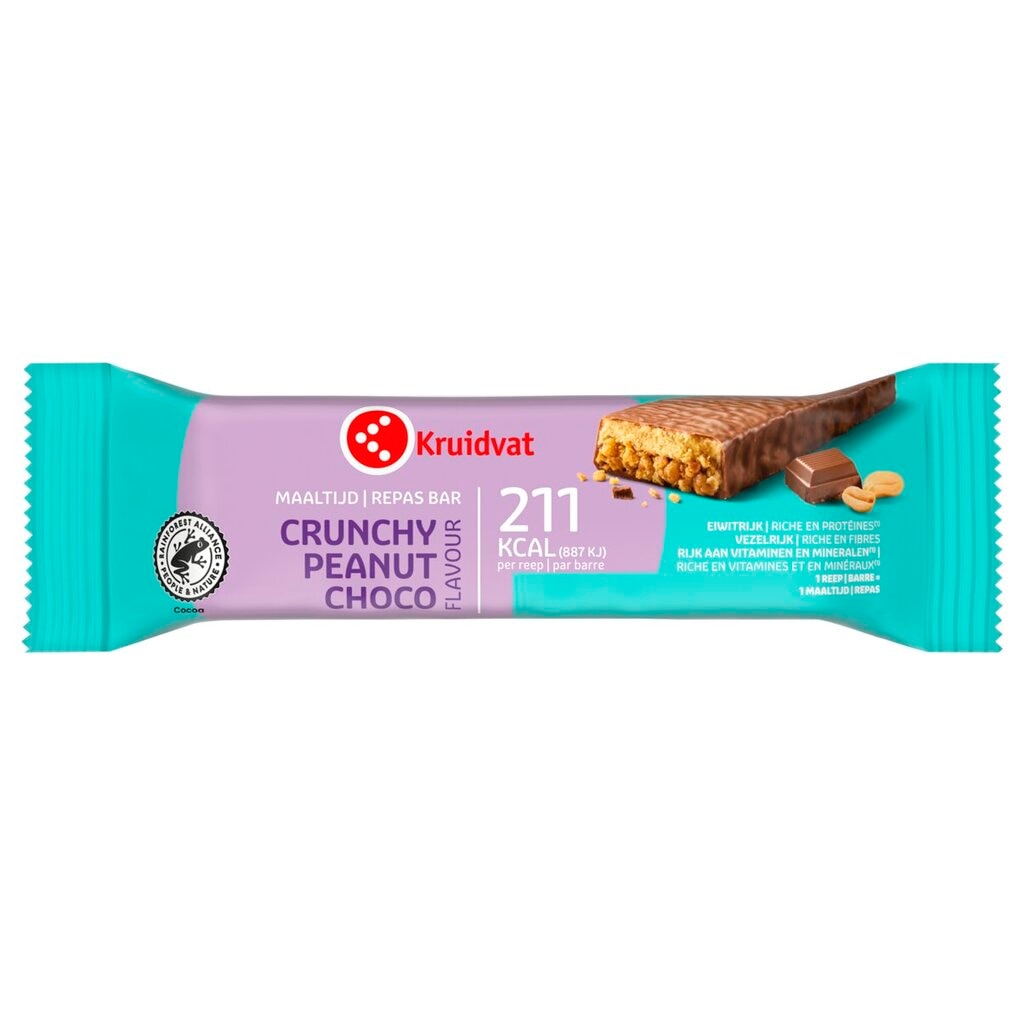 Kruidvat Crunchy Peanut Choco Maaltijdreep Kruidvat Crunchy Peanut Choco Maaltijdreep