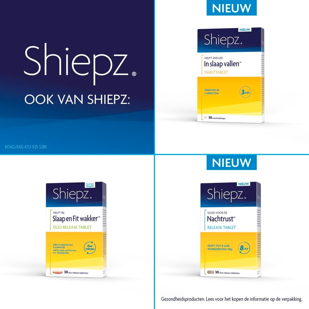 Shiepz Nachtrust 5-In-1 Hooggedoseerd Liquid Capsules
