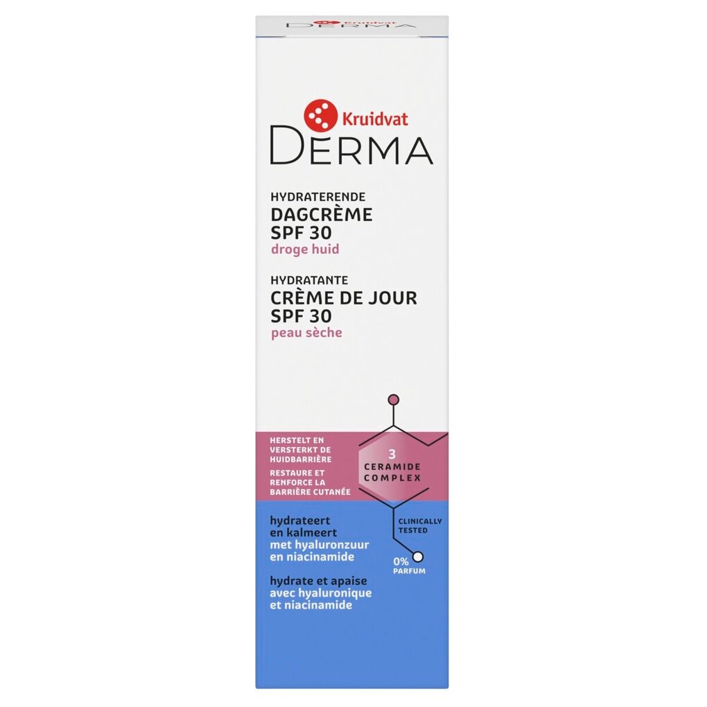 Kruidvat Derma SPF30 Hydraterende Dagcrème