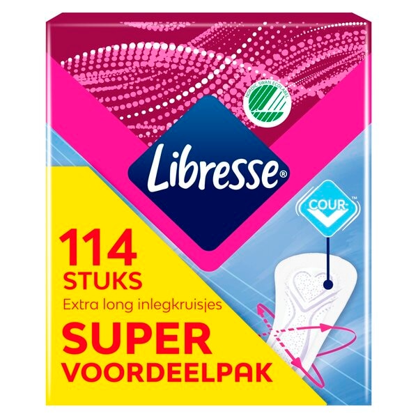 Libresse Dailies V-Protection & Freshness Extra Long Inlegkruisjes