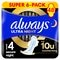 Always Ultra Secure Night (Maat 4) Maandverband met Vleugels