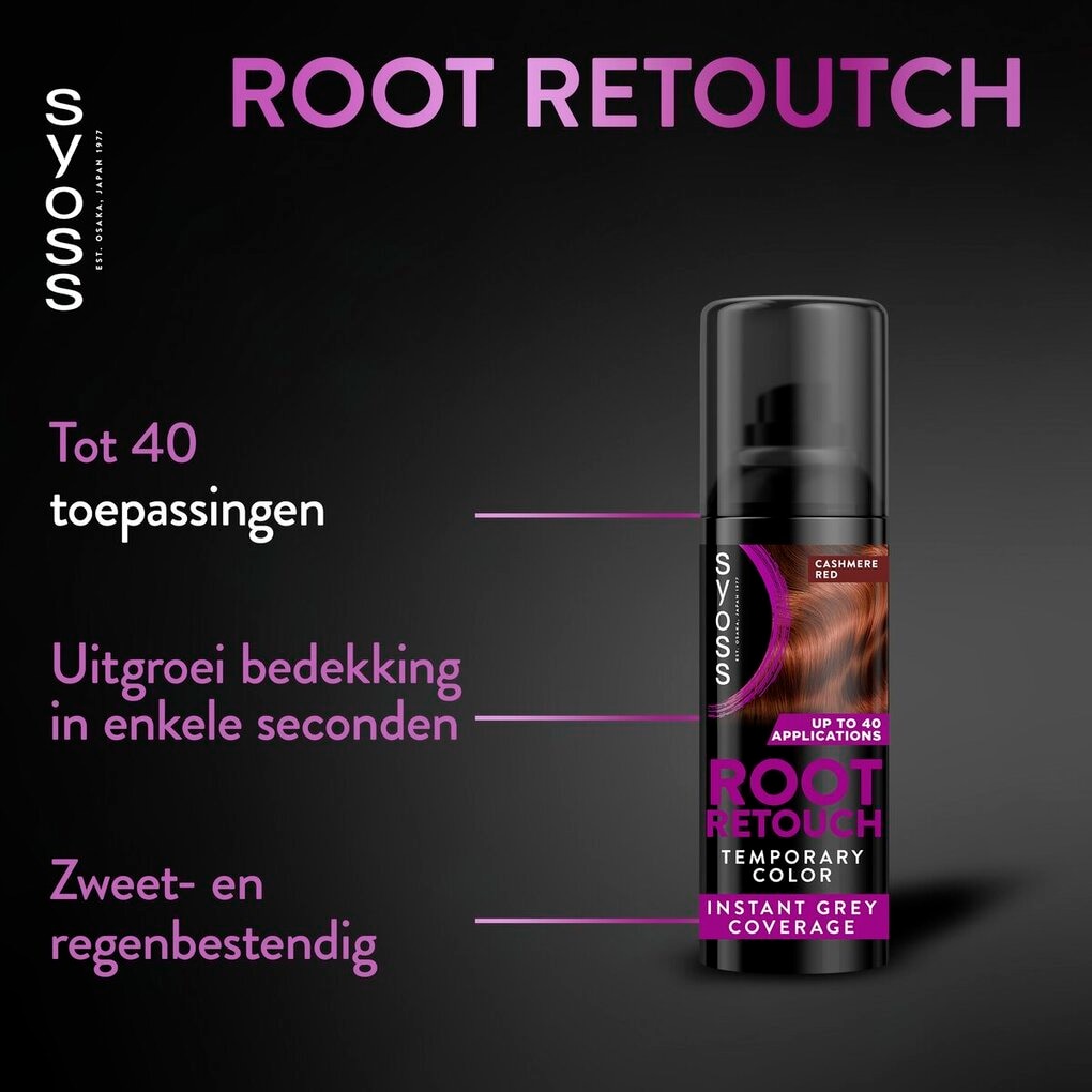 Syoss Root Retouch Cashmere Rood Uitgroeispray