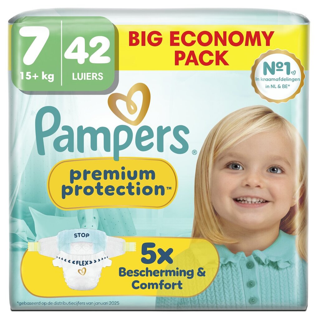 Pampers Premium Protection Maat 7 Luiers Pampers Premium Protection Maat 7 Luiers