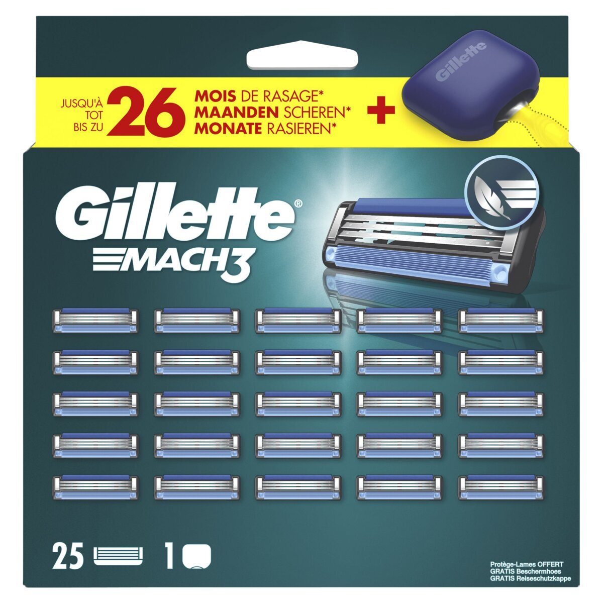 Gillette Mach3 Scheermesjes - 25 mesjes
