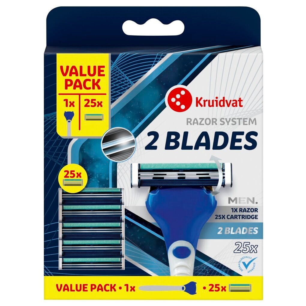 Kruidvat Men Tweevoudige Scheerapparaat Valuepack