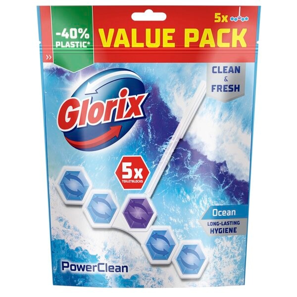 Glorix Power 5 Ocean Toiletblokken