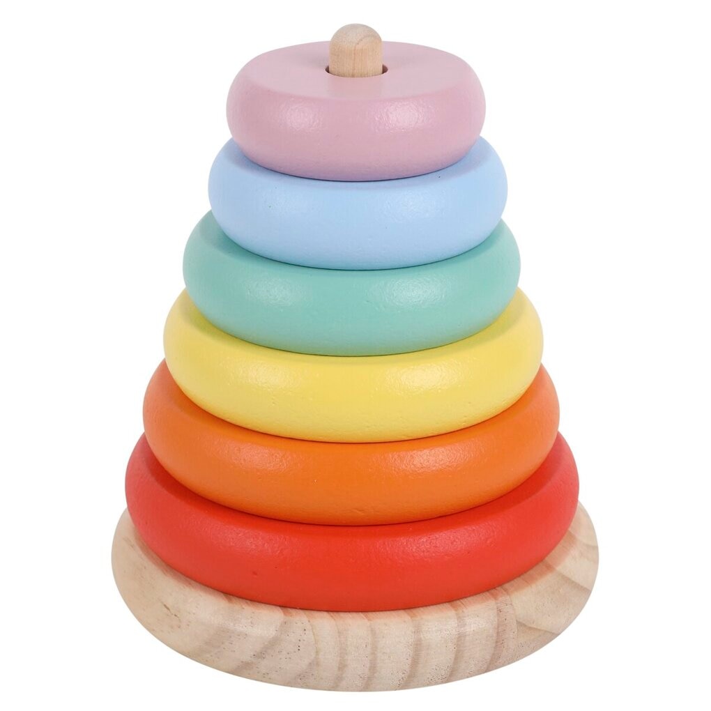 Houten Regenboog Stapeltoren