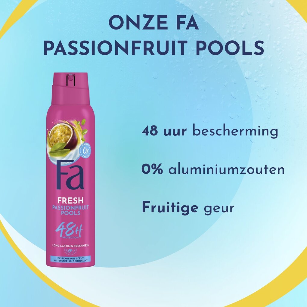 Fa Passion Fruit Pools Deodorant Spray