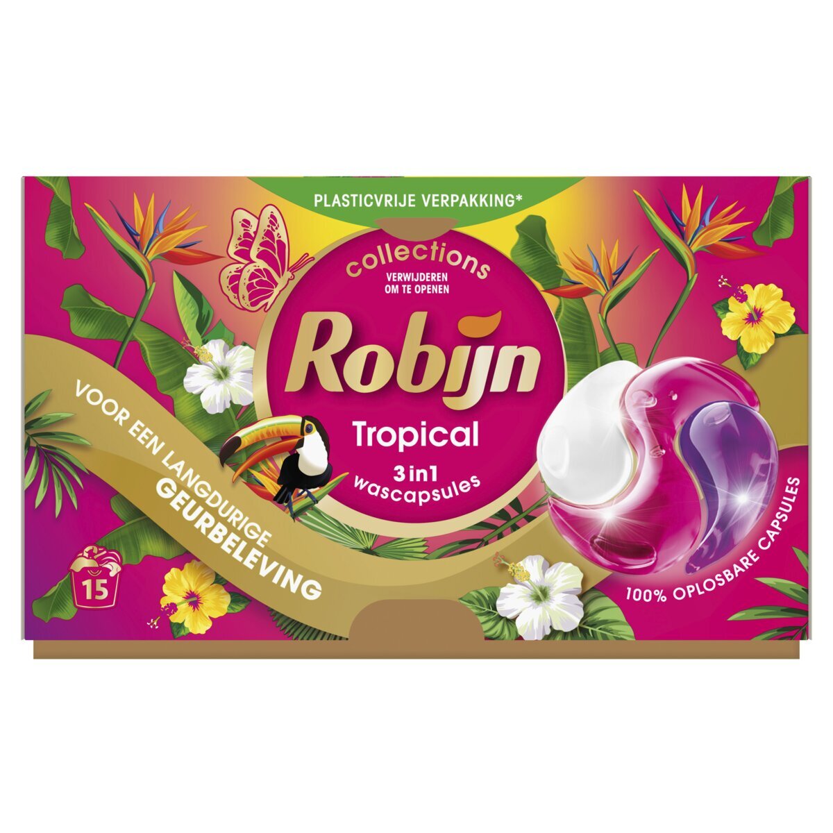 Afbeelding van Robijn Tropical Wascapsules 3-in-1 - 15 capsules