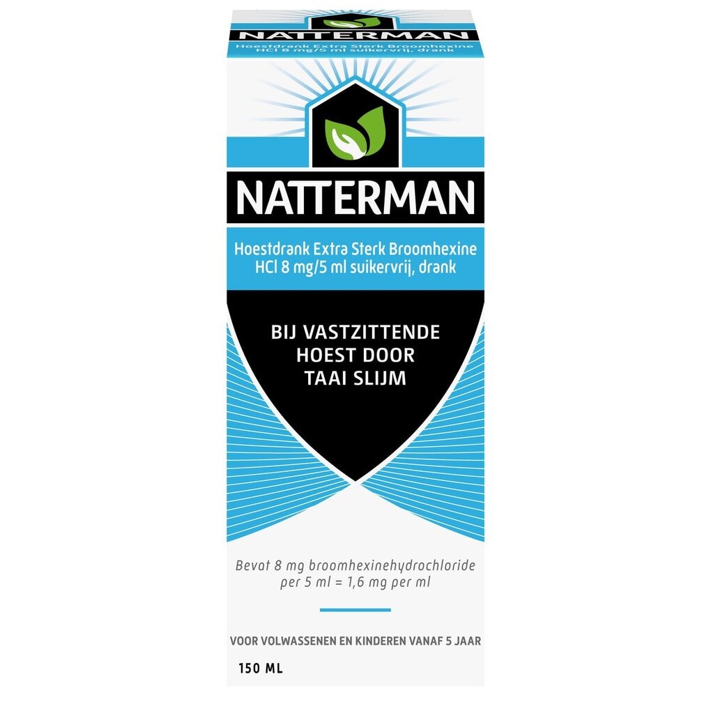 Natterman Broomhexine Extra Sterk 8mg/5ml Hoestdrank