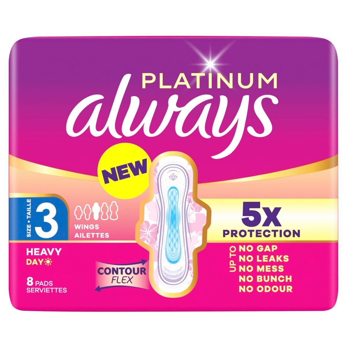 Afbeelding van Always Platinum Dag Maandverband - 8 pads