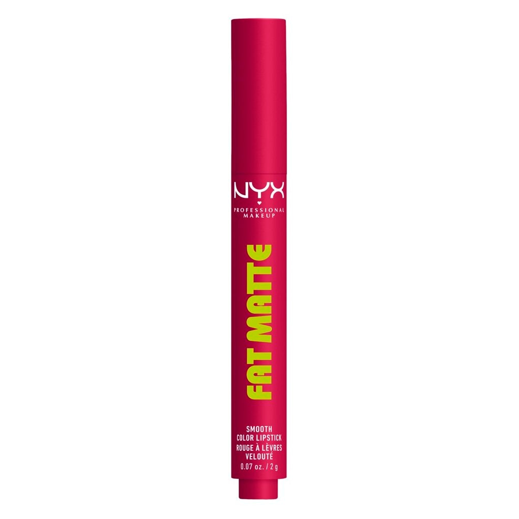 NYX Professional Makeup Fat Matte 14 Hibiscus Hug Smooth Color Lipstick NYX Professional Makeup Fat Matte 14 Hibiscus Hug Smooth Color Lipstick