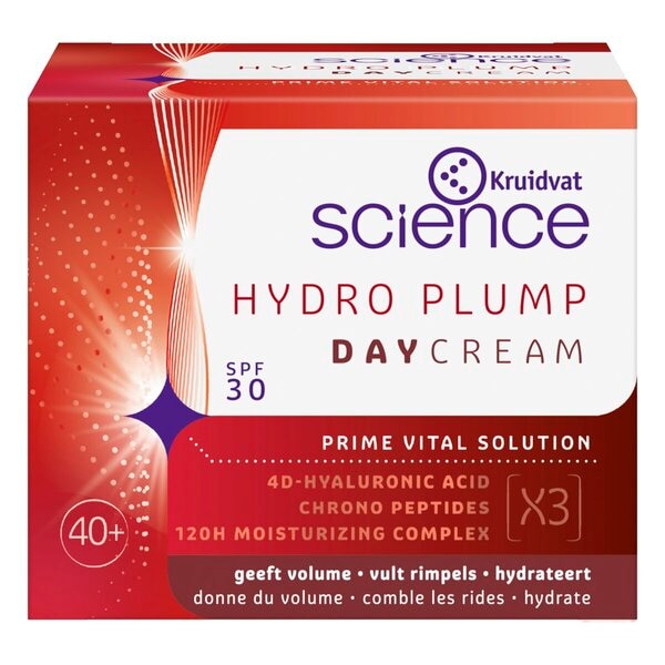 Kruidvat Science Hydro Plump SPF30 Dagcrème