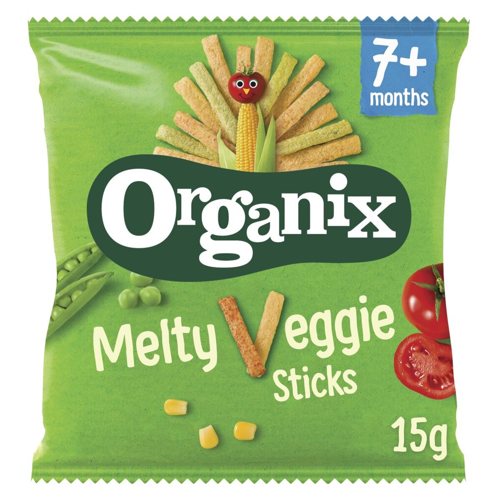 Organix 7+M Melty Veggie Groentesticks Organix 7+M Melty Veggie Groentesticks