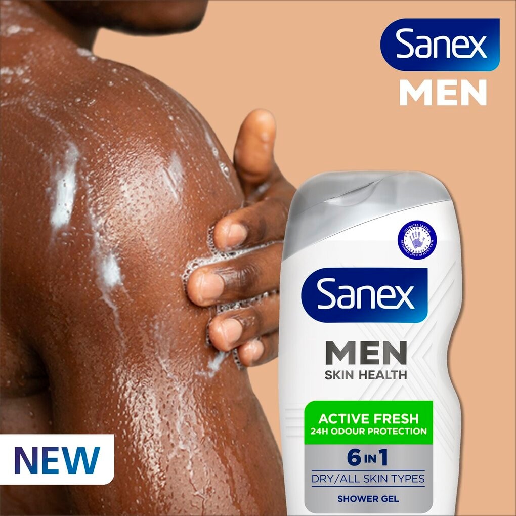 Sanex Men Skin Health 6-in-1 Active Fresh Douchegel