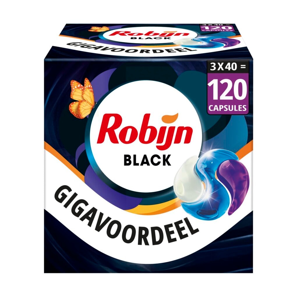 Robijn Black Velvet 3-In-1 Wasmiddelcapsules Robijn Black Velvet 3-In-1 Wasmiddelcapsules