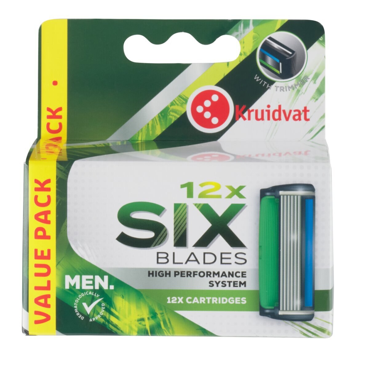 Afbeelding van Kruidvat Six Scheermesjes - 12 mesjes