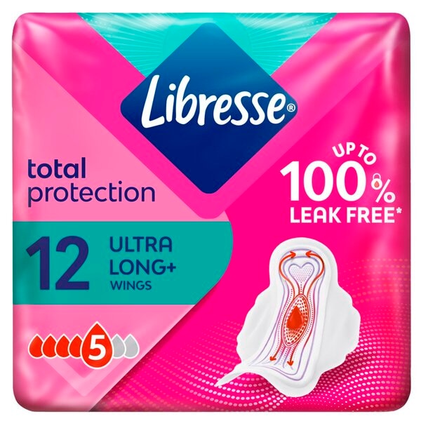 Afbeelding van Libresse Maandverband Ultra Thin Long Wings - 12 stuks