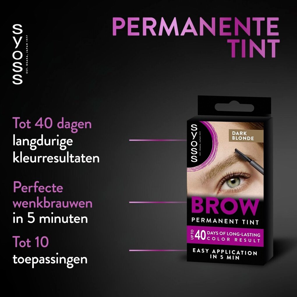 Syoss Brow Tint Donkerblond Permanente Wenkbrauwverf