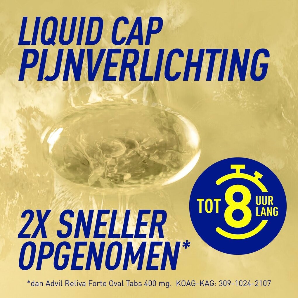 Advil Reliva Forte 400mg Ibuprofen Liquid-Caps