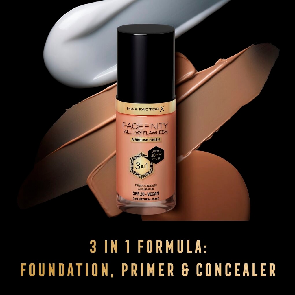 Max Factor Facefinity All Day Flawless C50 Natural Rose Foundation