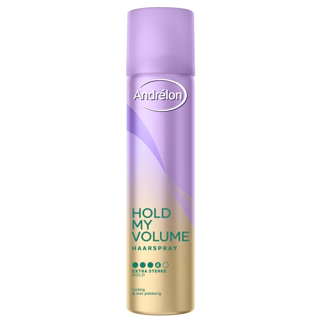 Andrélon Classic Verrassend Volume Styling Haarspray zorgt voor een volume-effect vanaf de haaraanzet zodat je haar een volle en luchtige uitstraling krijgt. De formule geeft een extra hold.