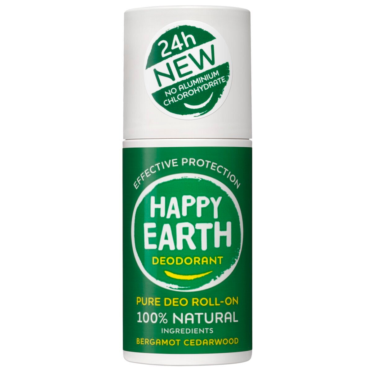 Afbeelding van Happy Earth 100% Natuurlijke Deodorant Roller Bergamot Cedarwood - 75ml