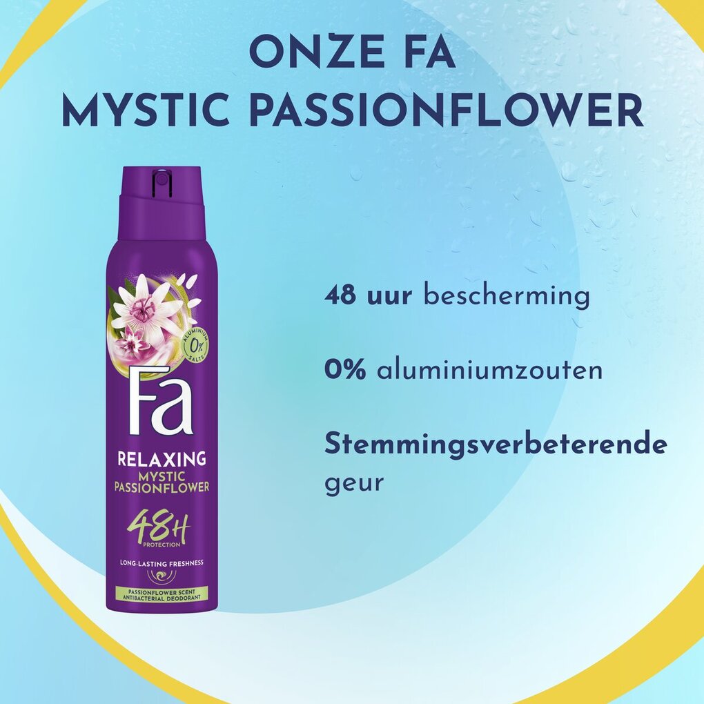 Fa Relaxing Mystic Passion Flower Deodorant Spray