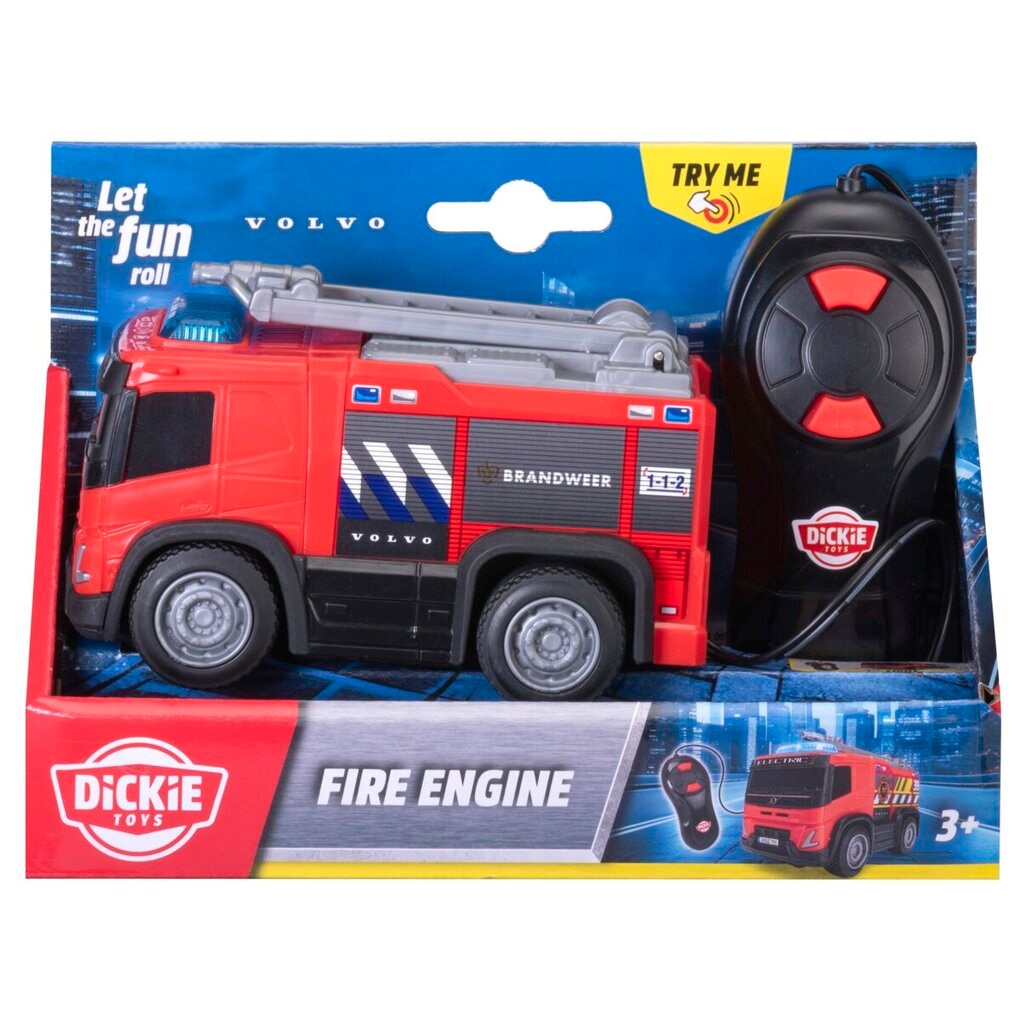 Dickie Toys Fire Engine Radiografisch Bestuurbare Brandweerwagen Dickie Toys Fire Engine Radiografisch Bestuurbare Brandweerwagen
