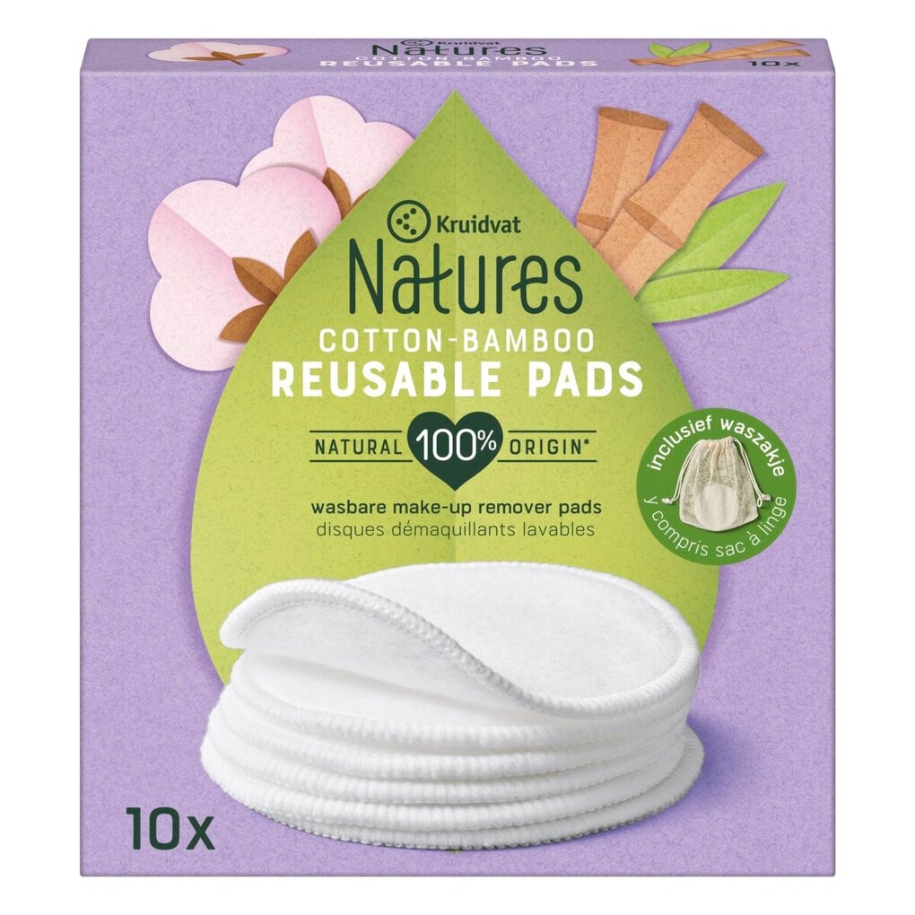 Kruidvat Natures Cotton-Bamboo Reusable Pads