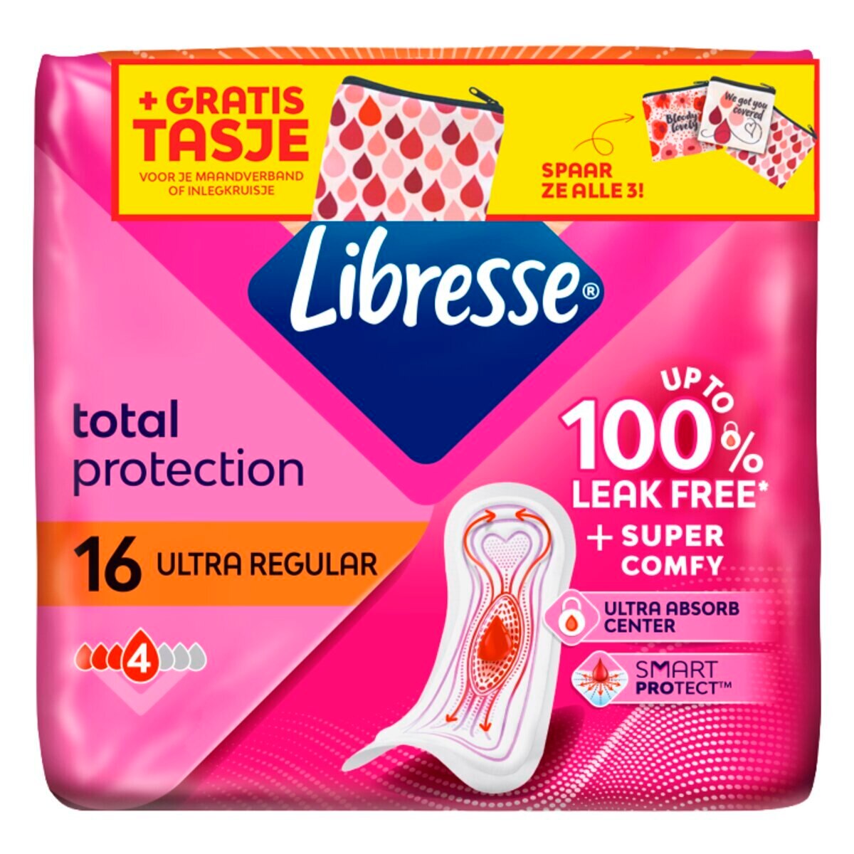 Afbeelding van Libresse Ultra Regular Maandverband - 16 stuks