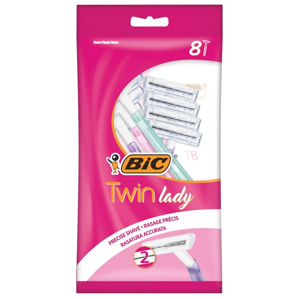 Bic Twin Lady Pouch Wegwerpscheermesjes Bic Twin Lady Pouch Wegwerpscheermesjes