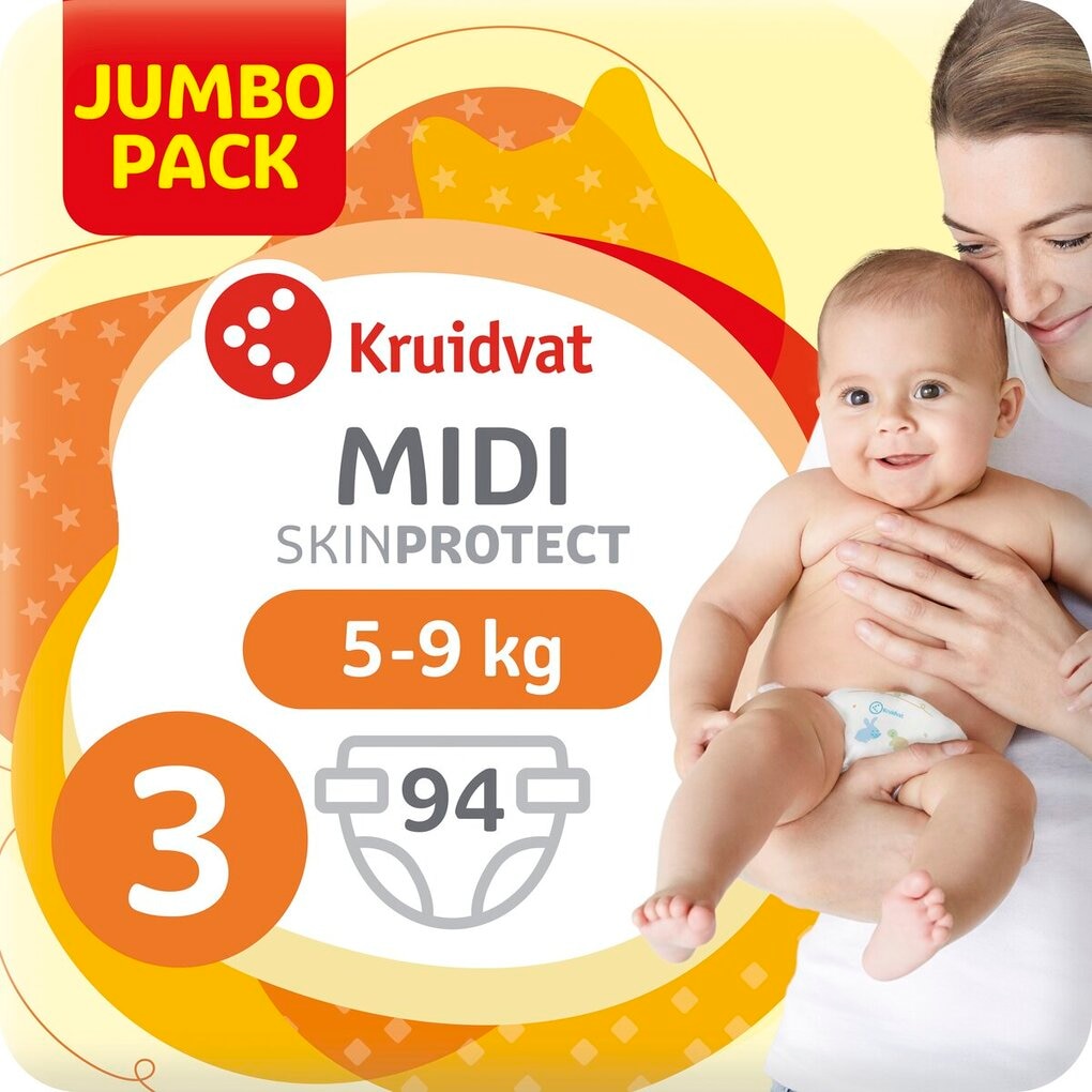 Kruidvat Midi Maat 3 Luiers Jumbopack