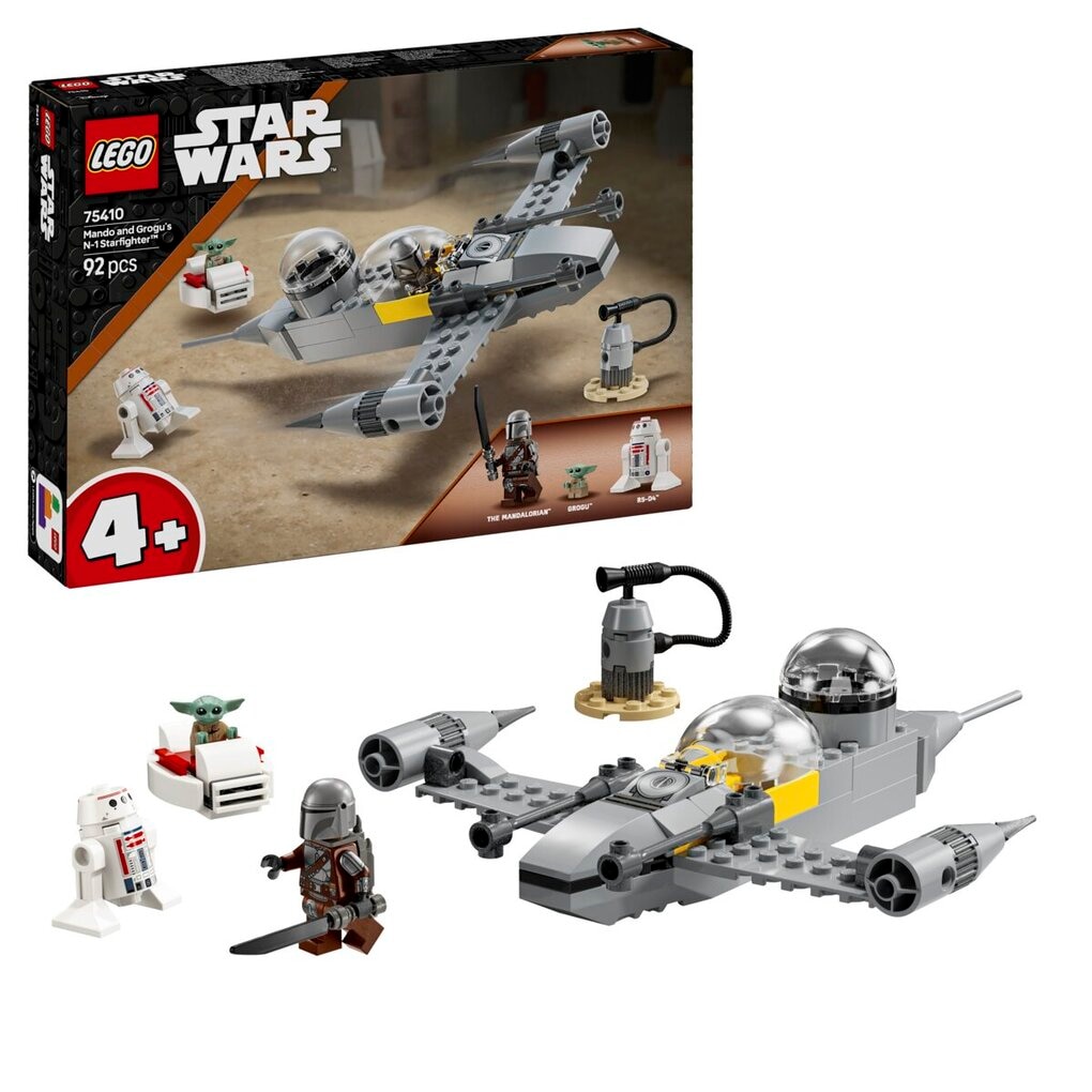LEGO Star Wars 75410 Mando en Grogu's N-1 Starfighter