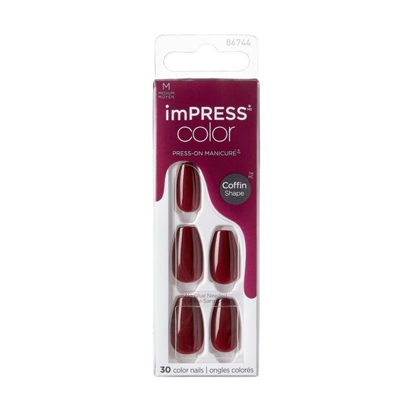 Impress Color Coffin Shape Winery in NYC Kunstnagels