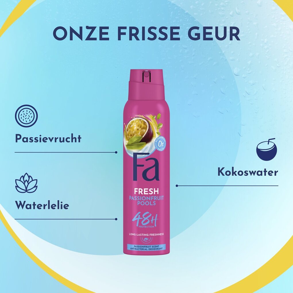 Fa Passion Fruit Pools Deodorant Spray
