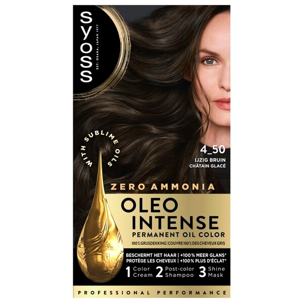 Syoss Oleo Intense 4-50 IJzig Bruin Haarkleuring