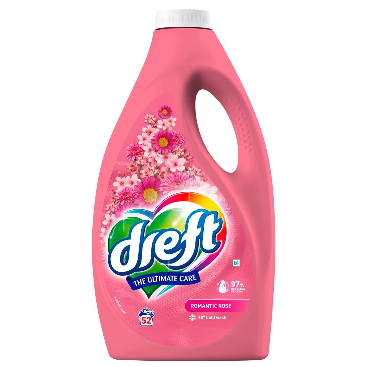 Afbeelding van Dreft Romantic Rose Vloeibaar Wasmiddel - 52 wasbeurten