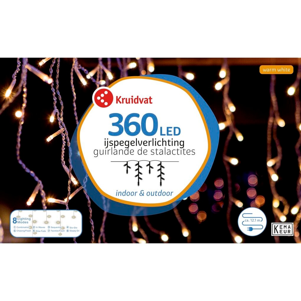 Kruidvat 360 Led IJspegelverlichting Kruidvat 360 Led IJspegelverlichting
