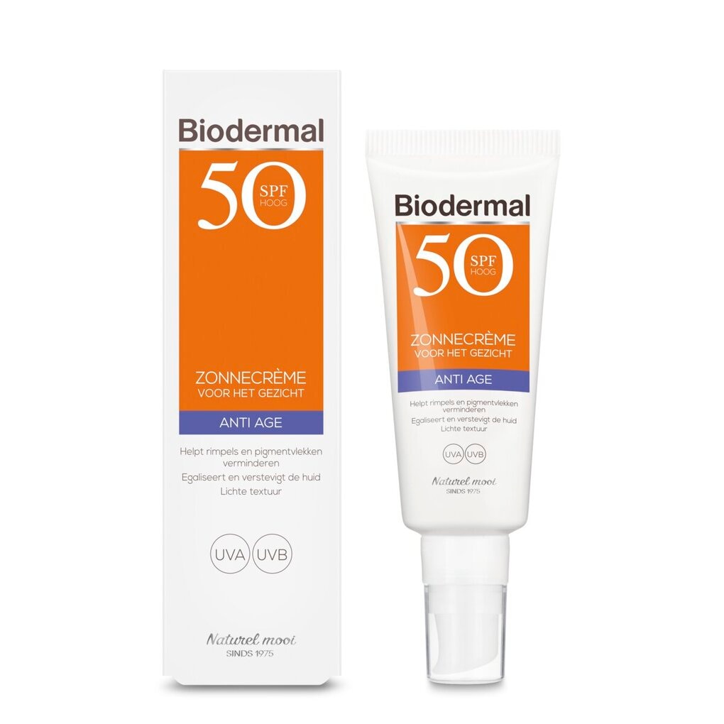 Biodermal Anti Age SPF50+ Zonnecrème voor het Gezicht