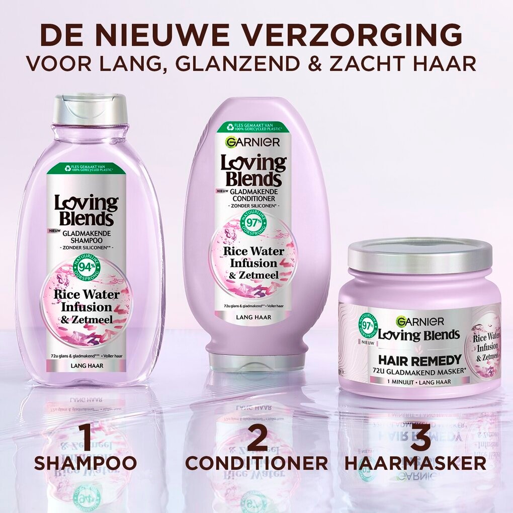 Garnier Loving Blends Rice Water Infusion & Zetmeel Gladmakende Shampoo