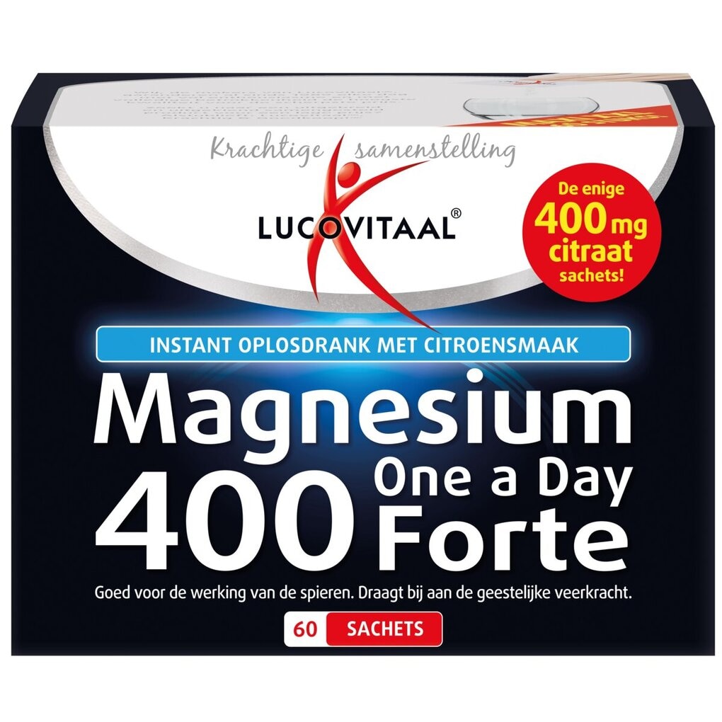 Lucovitaal Magnesiumcitraat 400mg Forte Sachets