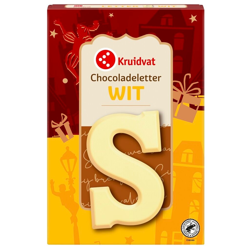 Kruidvat Witte Chocoladeletter Kruidvat Witte Chocoladeletter