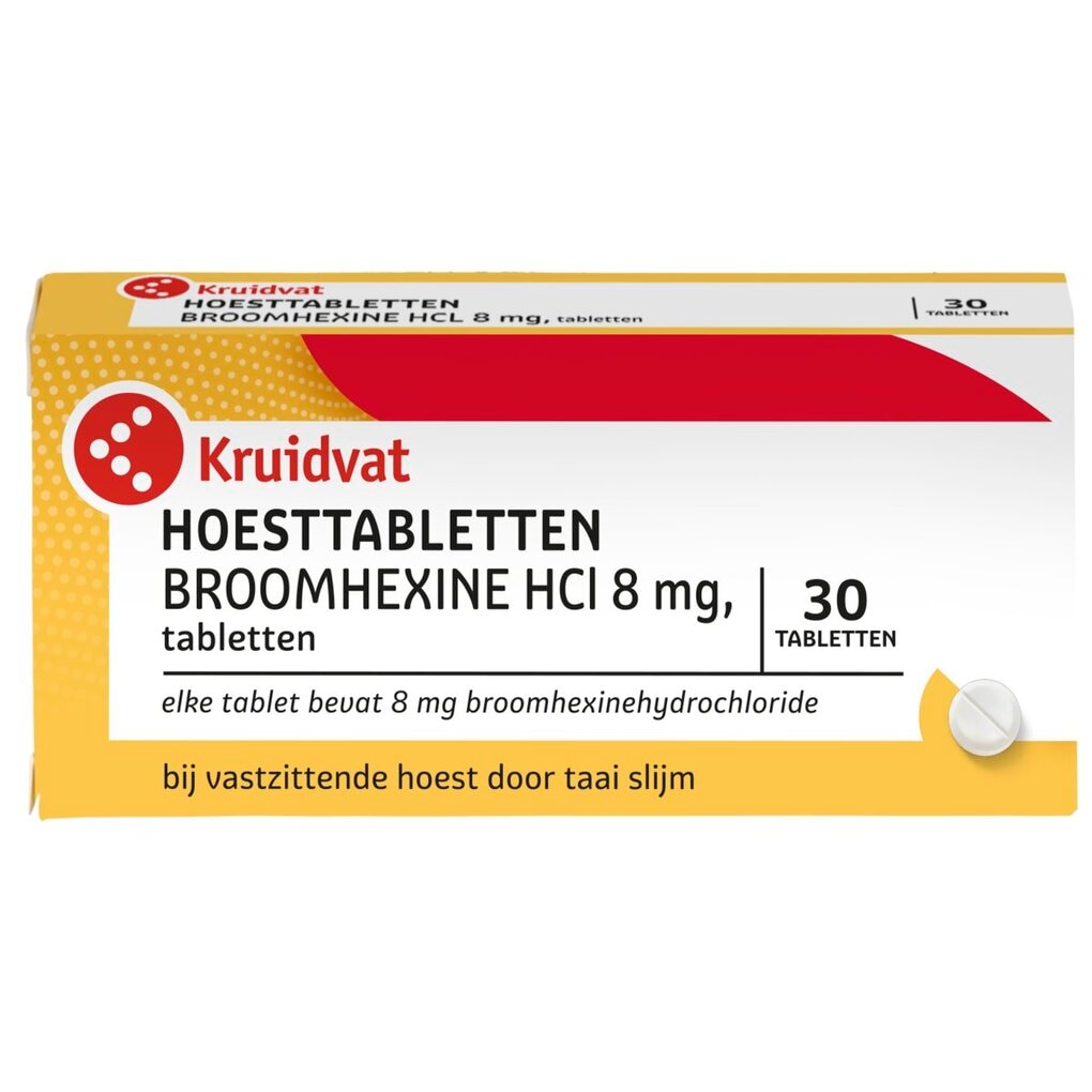 Kruidvat Broomhexine Hcl 8mg Hoesttabletten