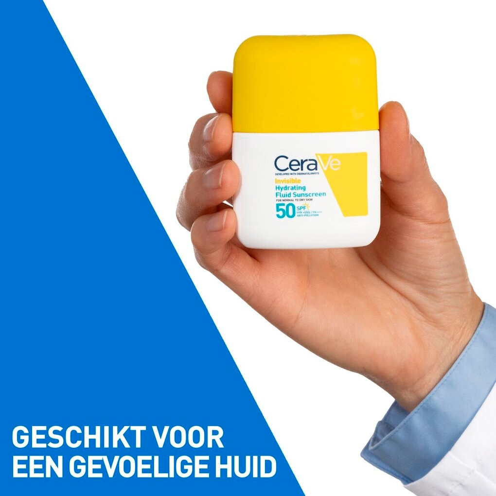 CeraVe SPF50 Invisible Hydrating Fluid Sunscreen