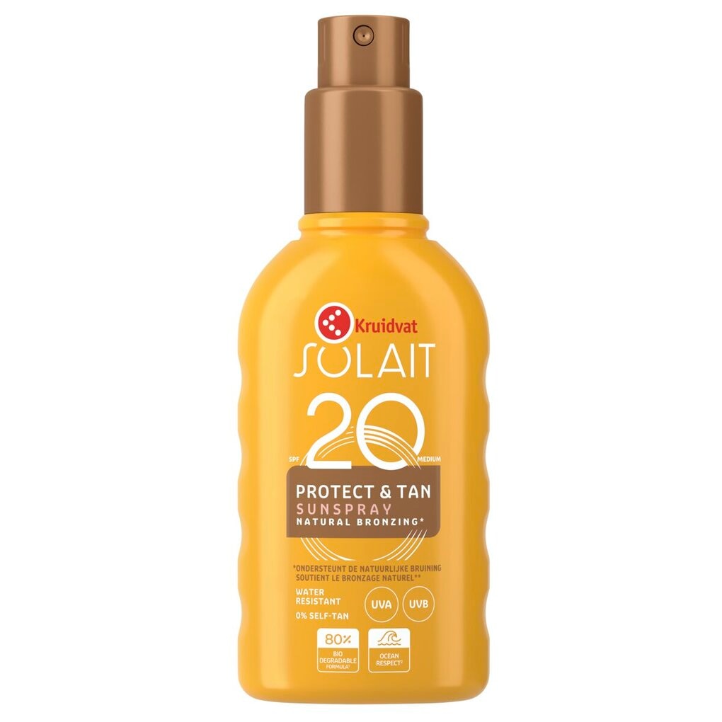 Kruidvat Solait Protect & Tan SPF20 Sunspray