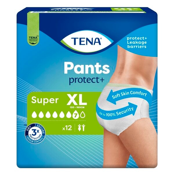 Afbeelding van Tena Pants Super XL Incontinentiebroekje - 12 luiers