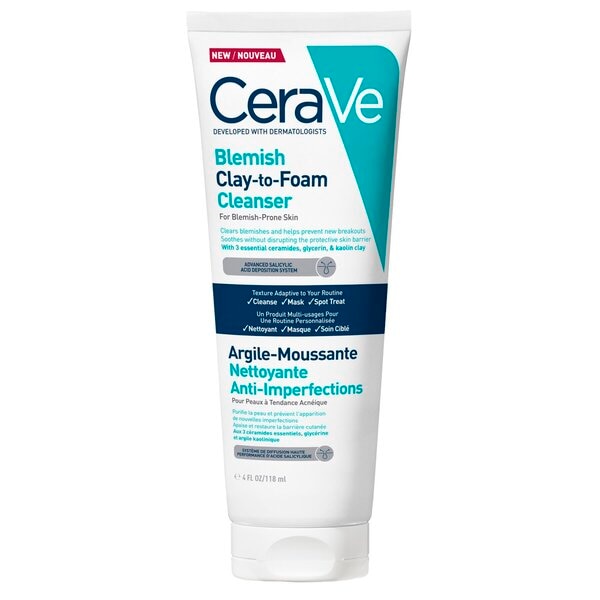 CeraVe Blemish Clay-to-Foam Cleanser