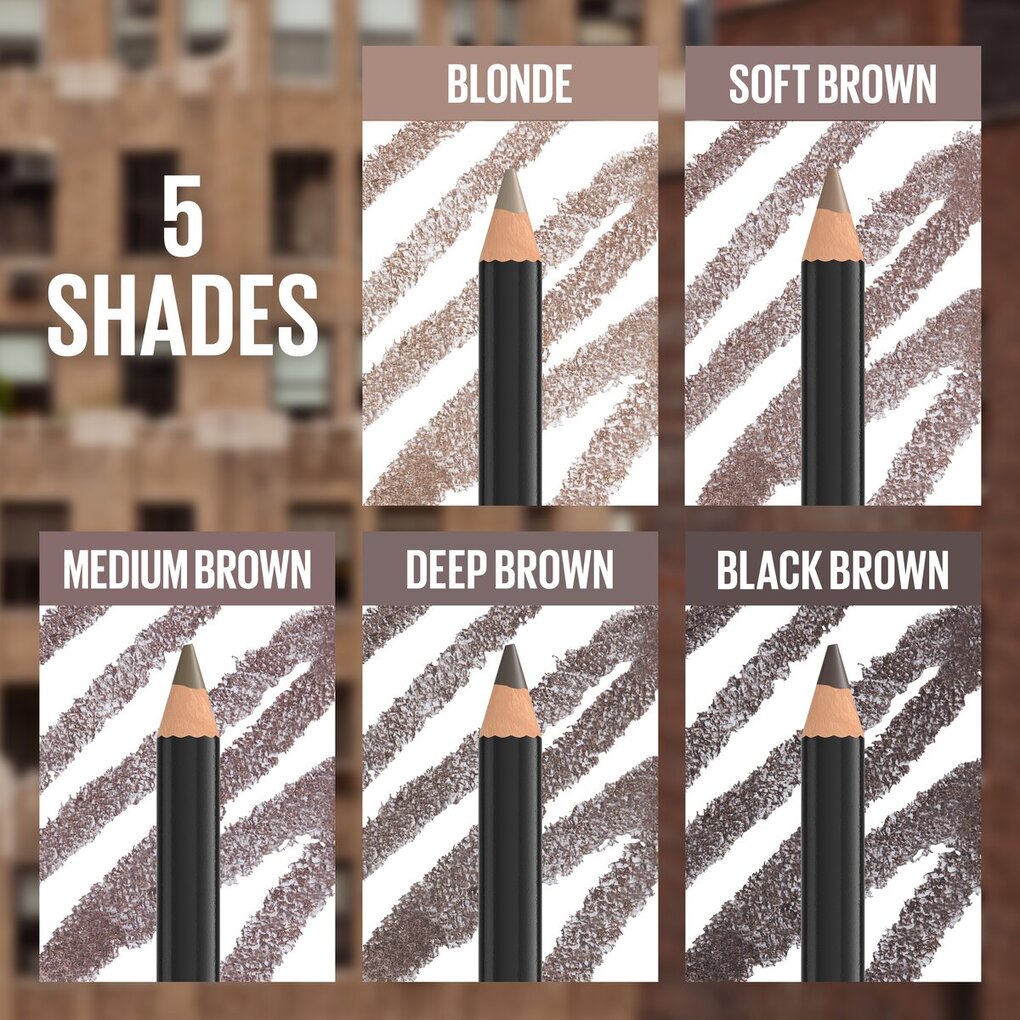 Maybelline New York Express Brow 04 Medium Brown Shaping Pencil