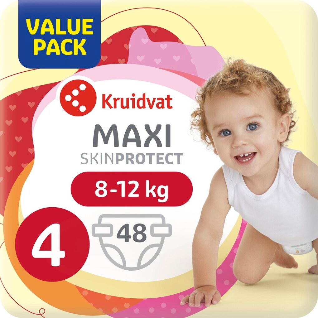 Kruidvat Maxi Maat 4 Luiers Valuepack Kruidvat Maxi Maat 4 Luiers Valuepack